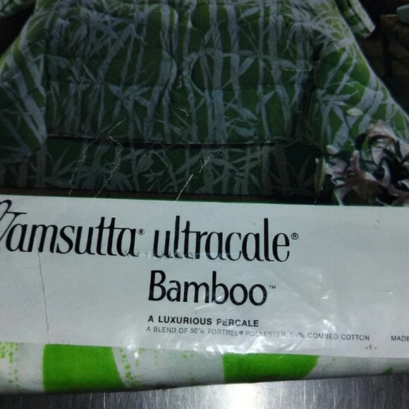 NEW Wamsutta No Iron Ultracale Twin Flat Sheet For 39 X 75 IN. MATTRESS BAMBOO P - Picture 2 of 6